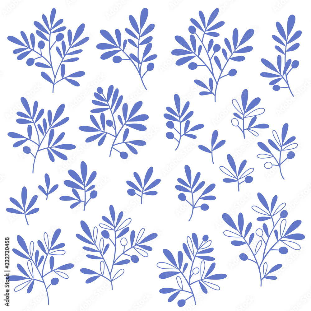 Fototapeta premium 植物のイラスト
