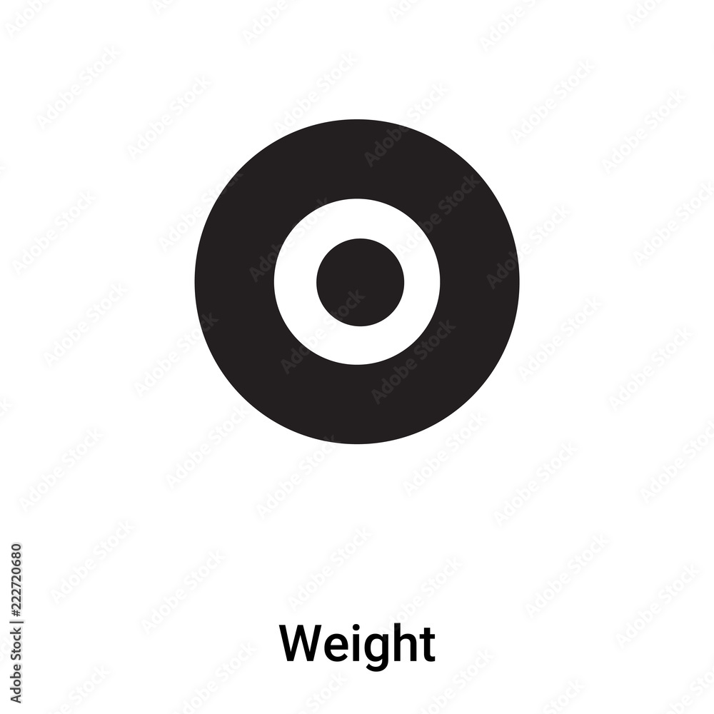 Weight icon vector isolated on white background, logo concept of Weight sign on transparent background, black filled symbol Weight icon vector isolated on white background, logo concept of Weight sign on transparent background, black filled symbol