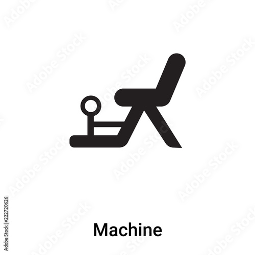 Machine icon vector isolated on white background, logo concept of Machine sign on transparent background, black filled symbol