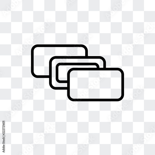 depth perception icon isolated on transparent background. Modern and editable depth perception icon. Simple icons vector illustration.