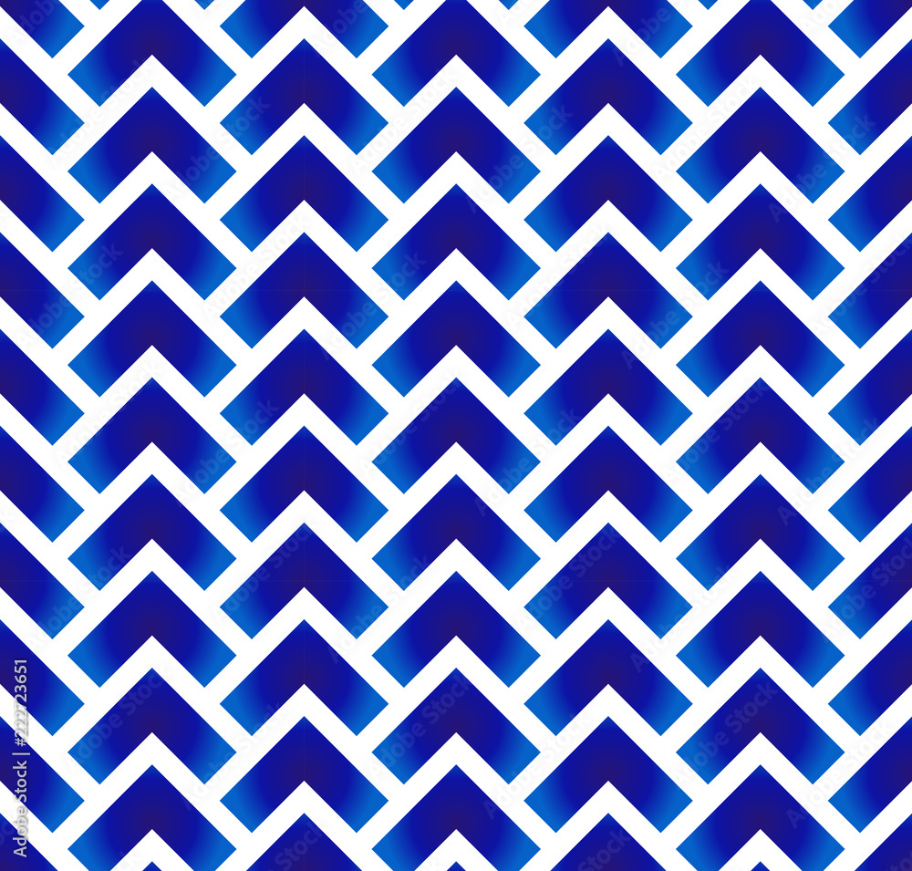 blue and white geometric pattern, rhombuses and angle brackets background, ceramic modern design vector illustration blue and white geometric pattern, rhombuses and angle brackets background, ceramic modern design vector illustration