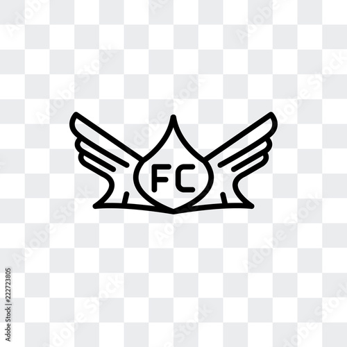 football club icon isolated on transparent background. Modern and editable football club icon. Simple icons vector illustration.