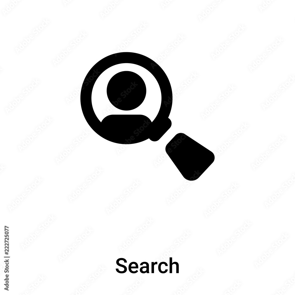 Search icon vector isolated on white background, logo concept of Search sign on transparent background, black filled symbol Search icon vector isolated on white background, logo concept of Search sign on transparent background, black filled symbol