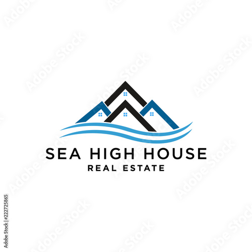 Sea Level Houses, Real Estate Beach Views illustrations