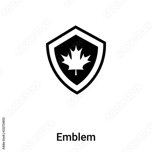 Free Download Emblem icon vector isolated on white background, logo concept of Emblem sign on transparent background, black filled symbol - GFXLoad