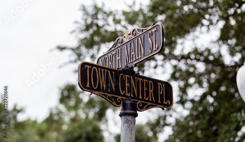 Town Center Street Sign