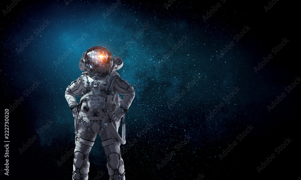 Spaceman and his mission. Mixed media Spaceman and his mission. Mixed media