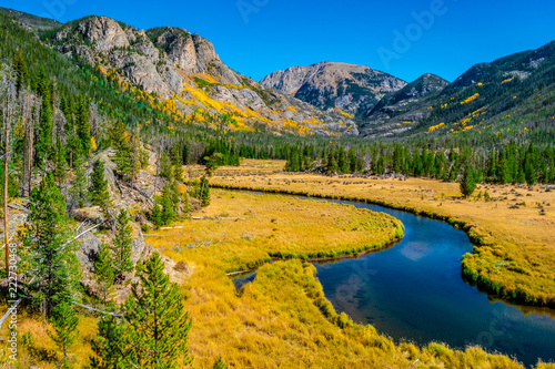 Beautiful Fall Hike in Aspens in Grand Lake, Colorado