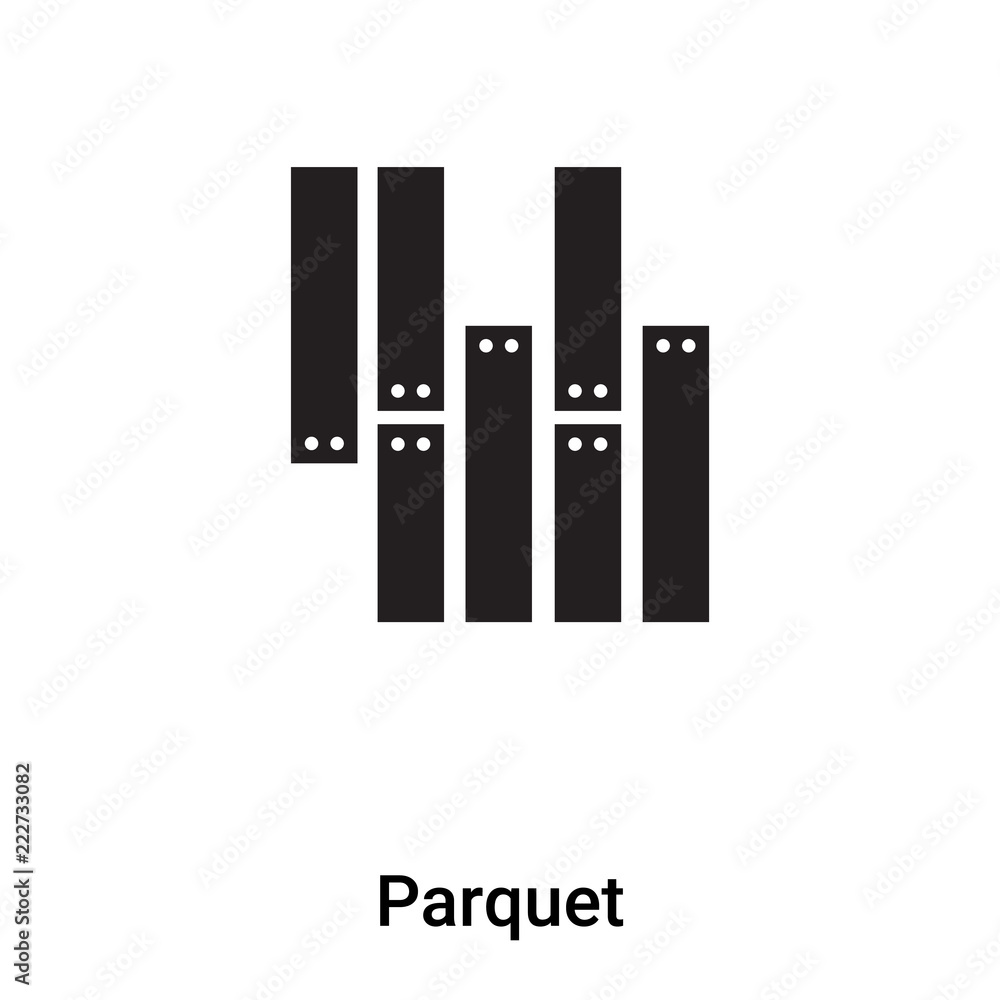 Parquet icon vector isolated on white background, logo concept of Parquet sign on transparent background, black filled symbol Parquet icon vector isolated on white background, logo concept of Parquet sign on transparent background, black filled symbol