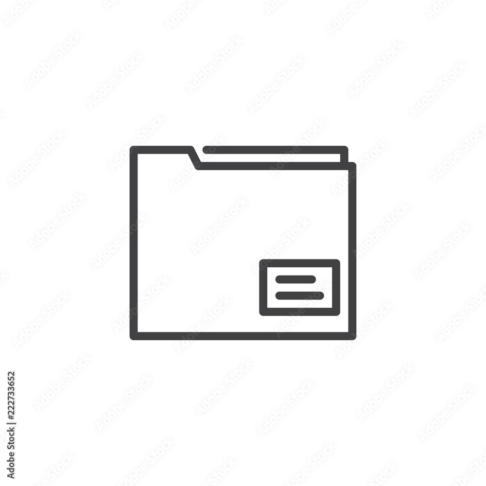 Folder Document outline icon. linear style sign for mobile concept and web design. archive simple line vector icon. Symbol, logo illustration. Pixel perfect vector graphics Folder Document outline icon. linear style sign for mobile concept and web design. archive simple line vector icon. Symbol, logo illustration. Pixel perfect vector graphics