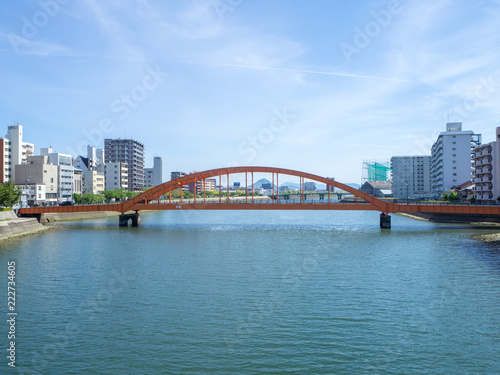 旧太田川にかかる住吉橋（広島市） © Hassyoudo