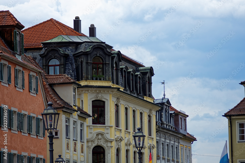 Fototapeta premium beautiful architecture of the old town of Ansbach