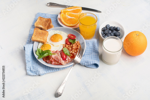 Plate of breakfast