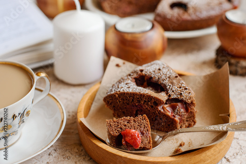 chocolate plum pie