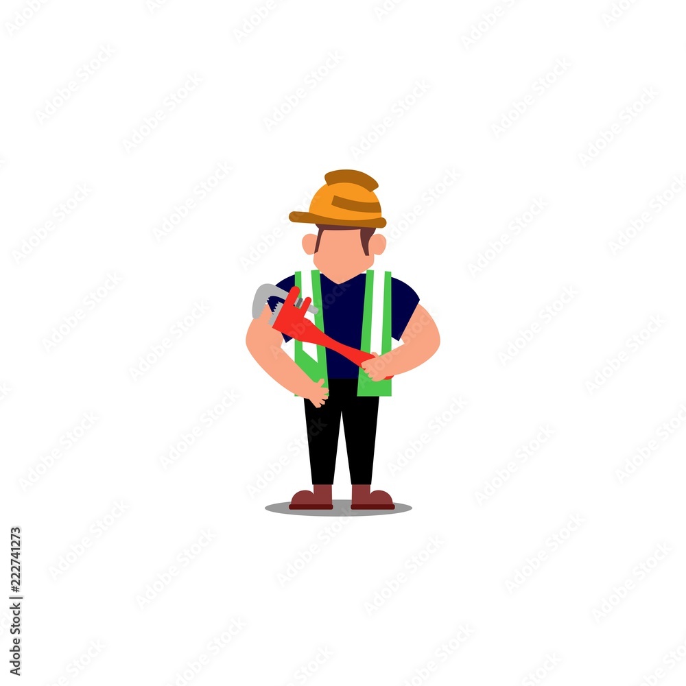 Workwear Carrying Tools Illustration