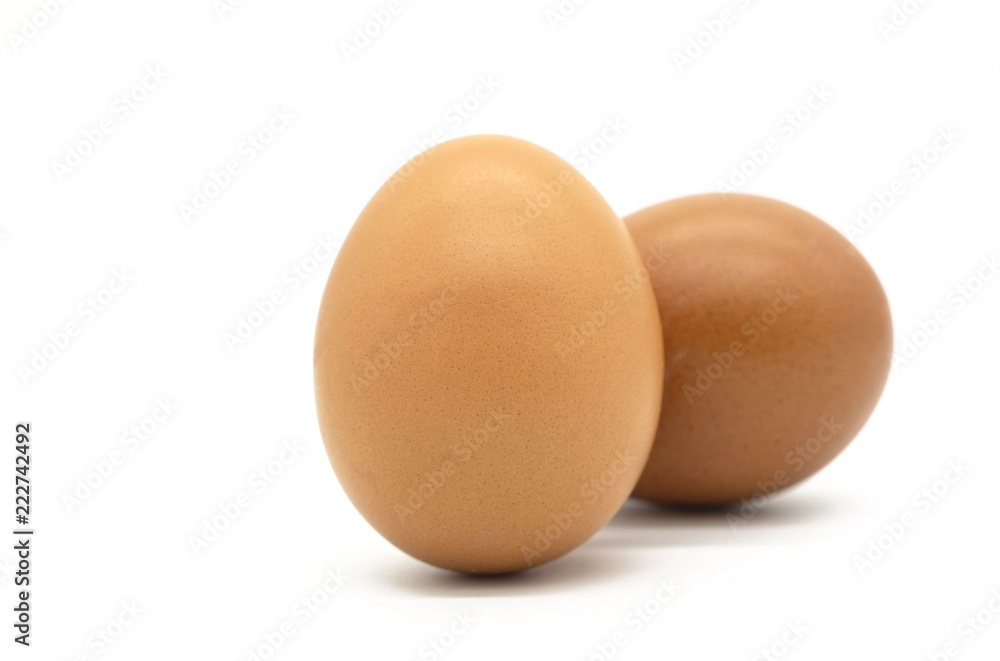 closeup egg isolated on a white background of file with Clipping Path . closeup egg isolated on a white background of file with Clipping Path .