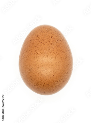 closeup  egg isolated on a white background of file with Clipping Path .