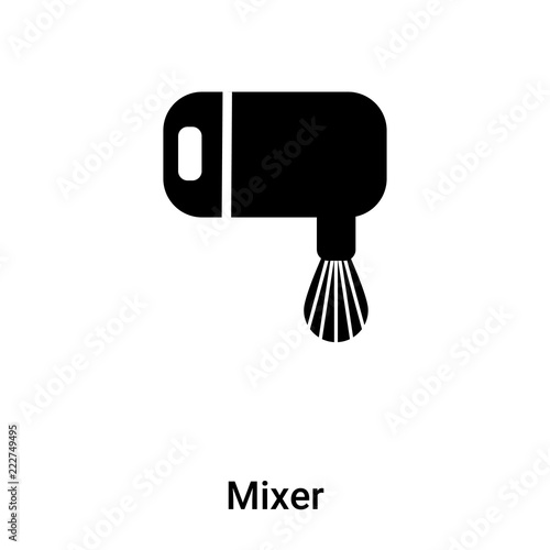 Mixer icon vector isolated on white background, logo concept of Mixer sign on transparent background, black filled symbol