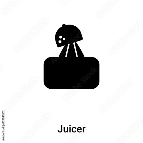 Juicer icon vector isolated on white background, logo concept of Juicer sign on transparent background, black filled symbol