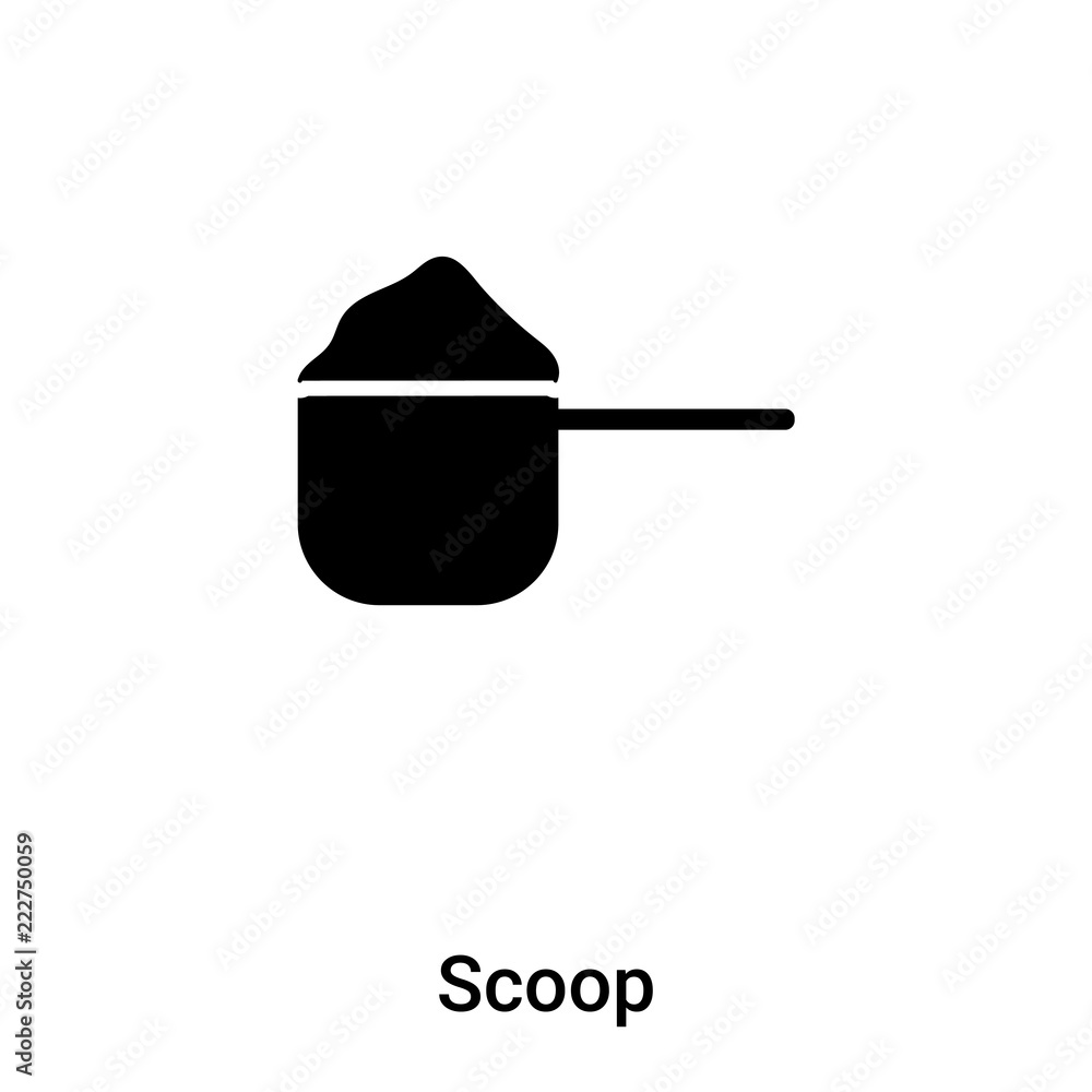 Scoop icon vector isolated on white background, logo concept of Scoop