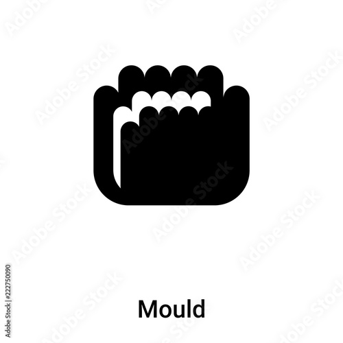 Mould icon vector isolated on white background, logo concept of Mould sign on transparent background, black filled symbol