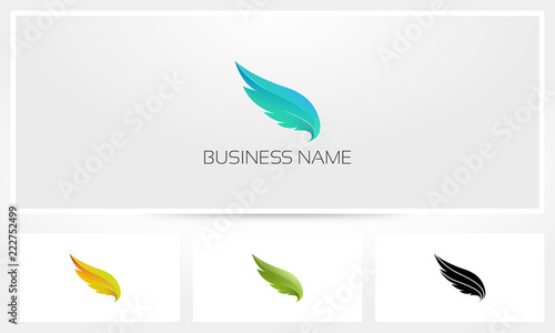 Wings Feather Logo