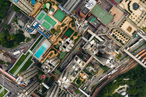 Top down of Hong Kong residential building