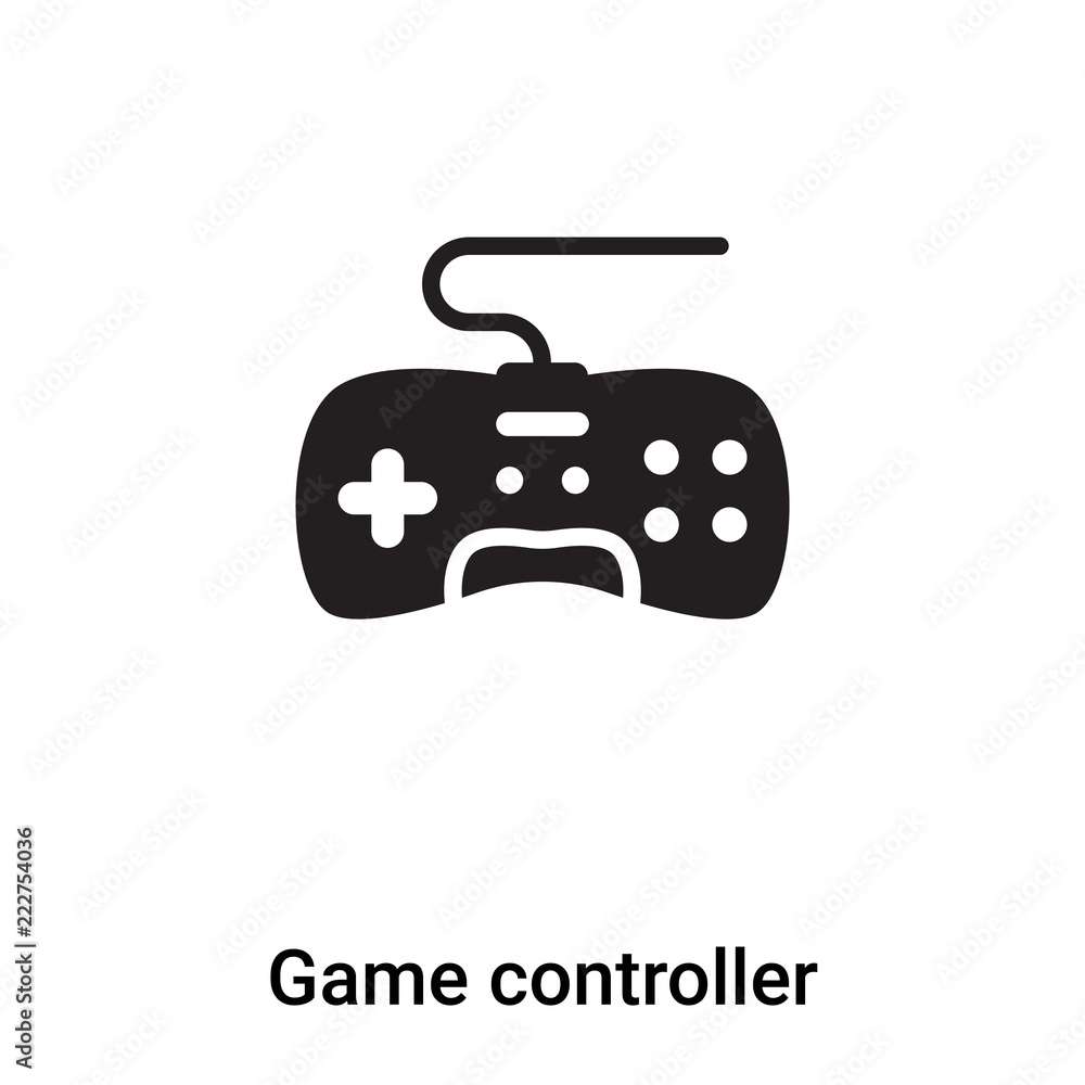 Game controller icon vector isolated on white background, logo concept of Game  controller sign on transparent background, black filled symbol Stock Vector  | Adobe Stock