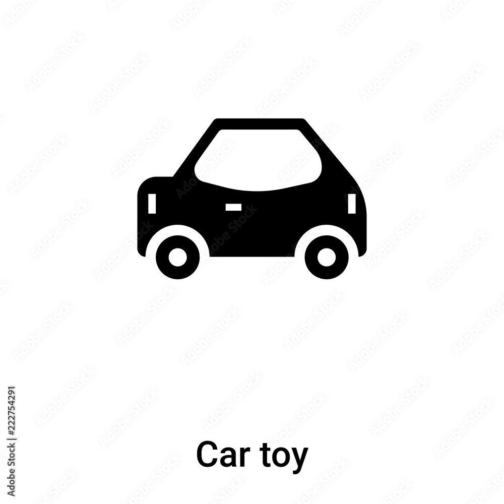 Car toy icon vector isolated on white background, logo concept of Car ...