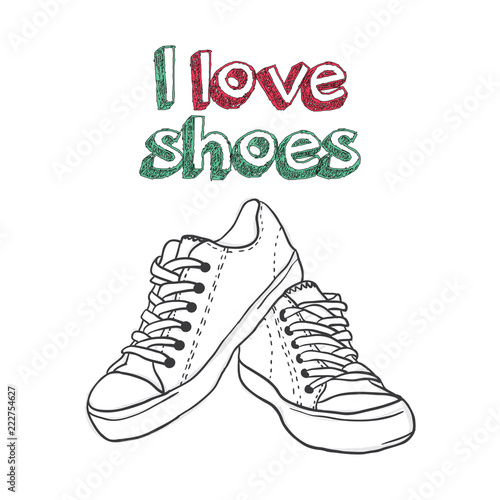 illustration for logo - shoe store