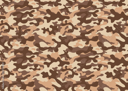 Seamless camouflage pattern. Khaki texture, vector illustration military repeats army hunting