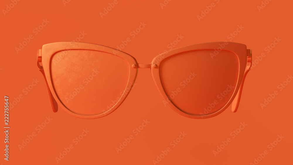 Orange Sunglasses 3d illustration 3d rendering Orange Sunglasses 3d illustration 3d rendering
