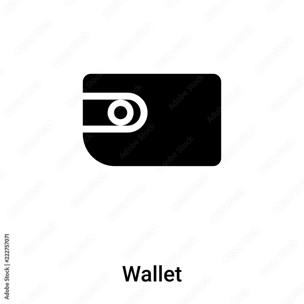 Wallet icon vector isolated on white background, logo concept of Wallet sign on transparent background, black filled symbol Wallet icon vector isolated on white background, logo concept of Wallet sign on transparent background, black filled symbol
