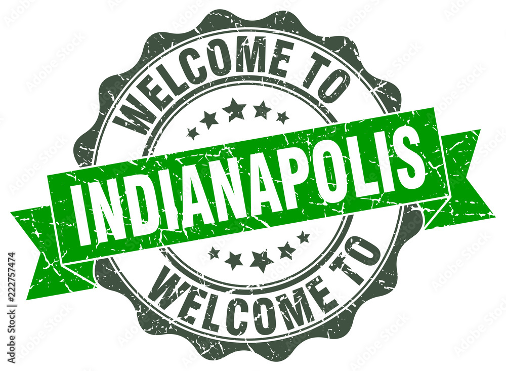Indianapolis round ribbon seal Indianapolis round ribbon seal