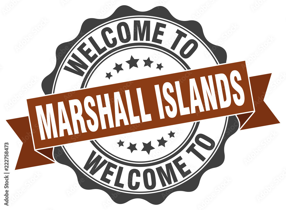 Marshall Islands round ribbon seal