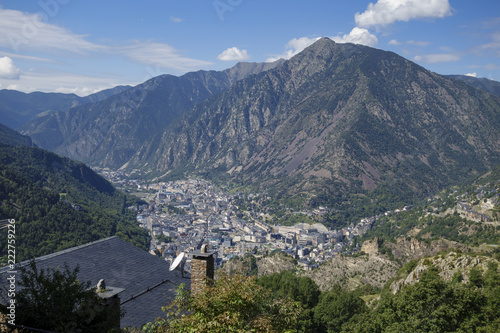 Andorra la Vella city from the top