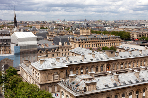 Elevated view over Paris