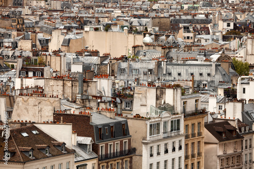 Elevated view over Paris