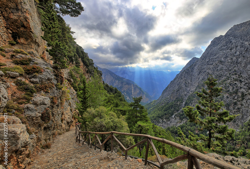 Bild auf Leinwand Die Samariaschlucht auf Kreta