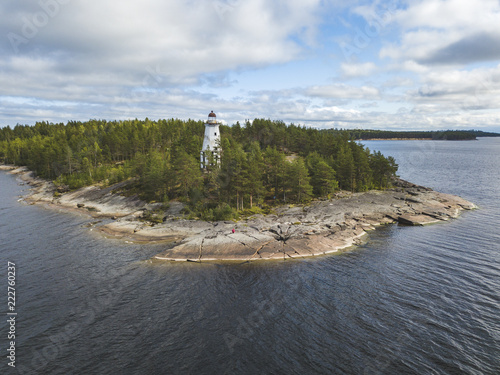 Lighthouse at Cape Besov Nos, Lake Onega photo