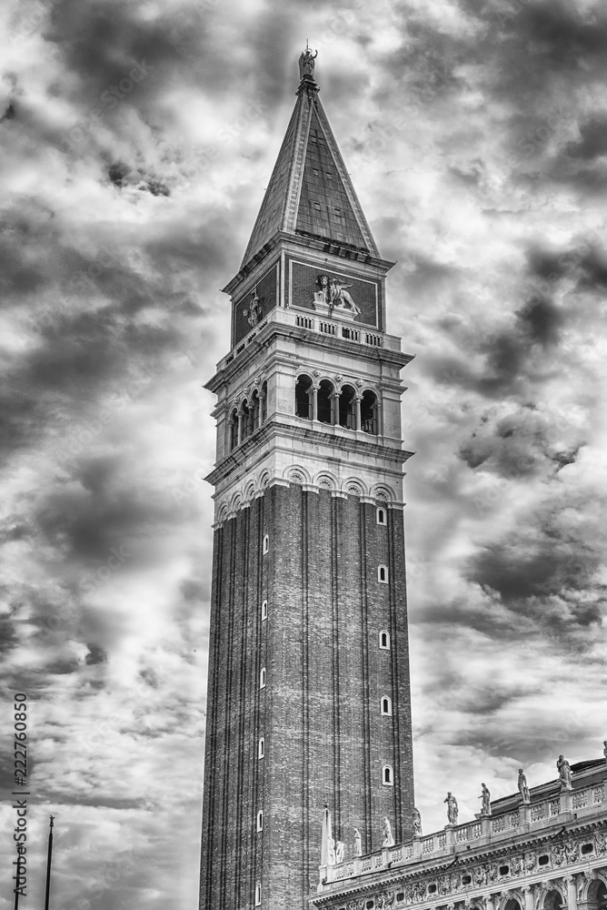 Fototapeta premium St Mark's Campanile, the most recognizable symbols of Venice, Italy