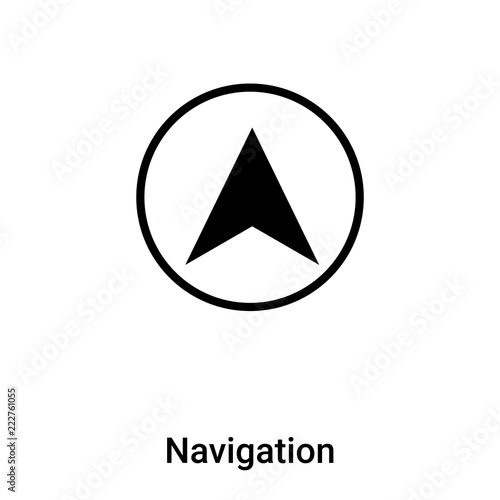 Free Download Navigation icon vector isolated on white background, logo concept of Navigation sign on transparent background, black filled symbol - GFXLoad