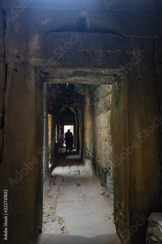Inside ta prohm temple with broken path,angkor wat angkor thom © Sumeth
