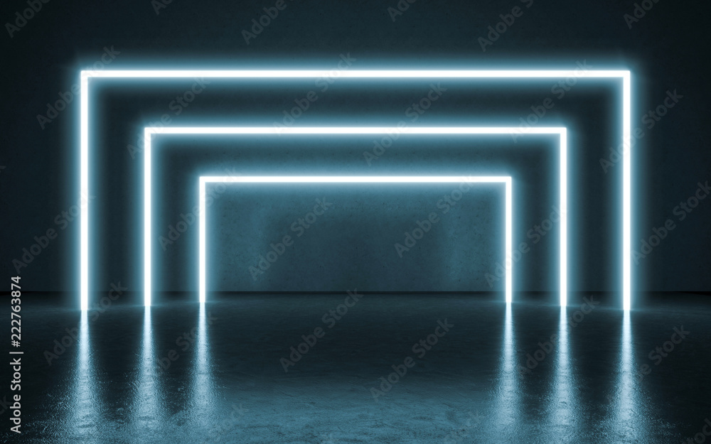 Neon lights background. 3d illustration Neon lights background. 3d illustration