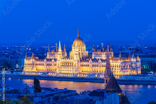 Budapest Parliament at night