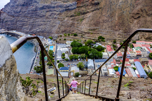 Climbing down Jacobs Ladder photo