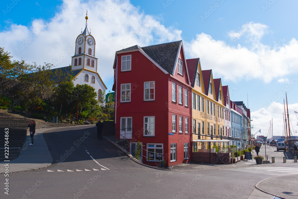 Obraz premium Capital of the Faroe Islands, Torshavn.