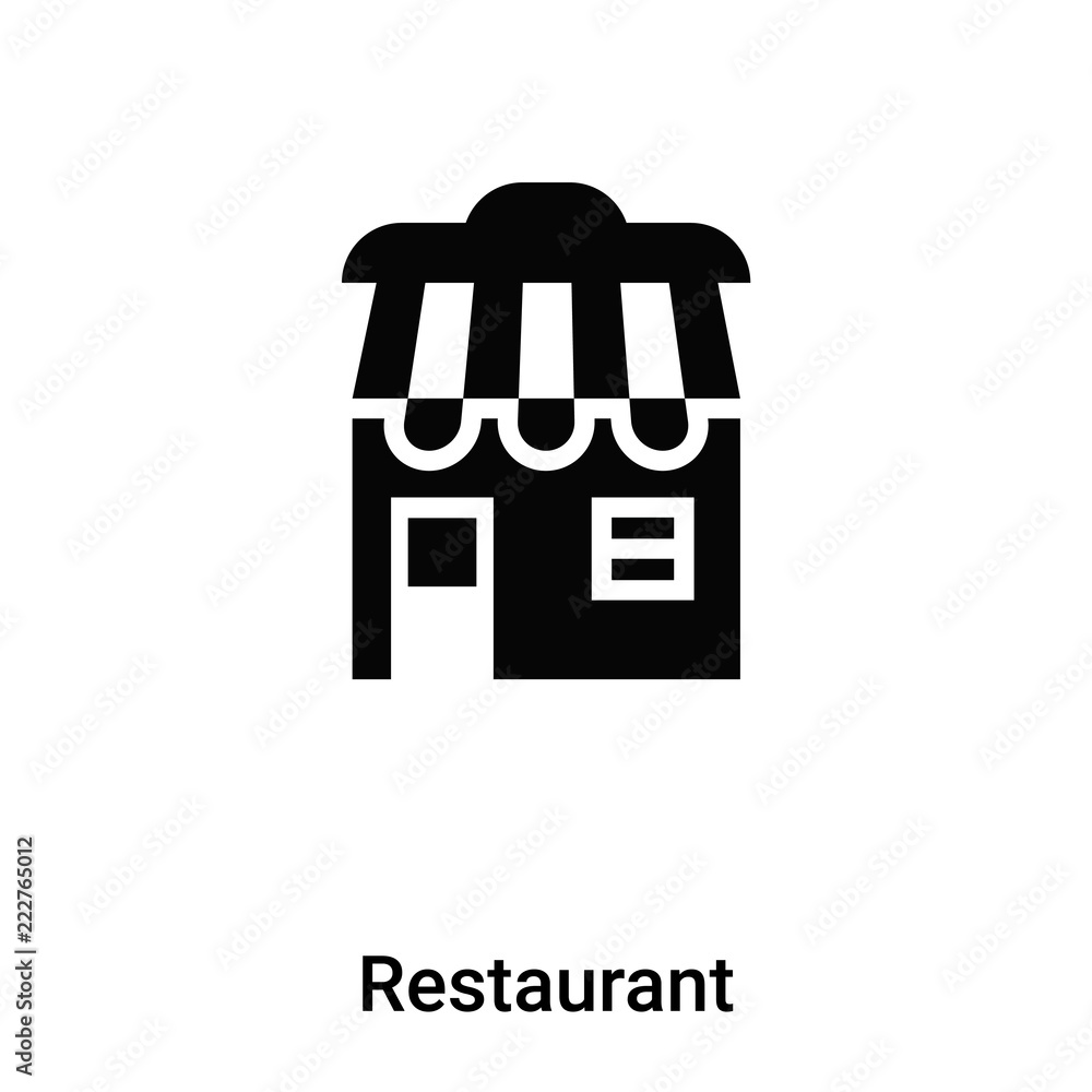 Restaurant icon vector isolated on white background, logo concept of Restaurant sign on transparent background, black filled symbol Restaurant icon vector isolated on white background, logo concept of Restaurant sign on transparent background, black filled symbol
