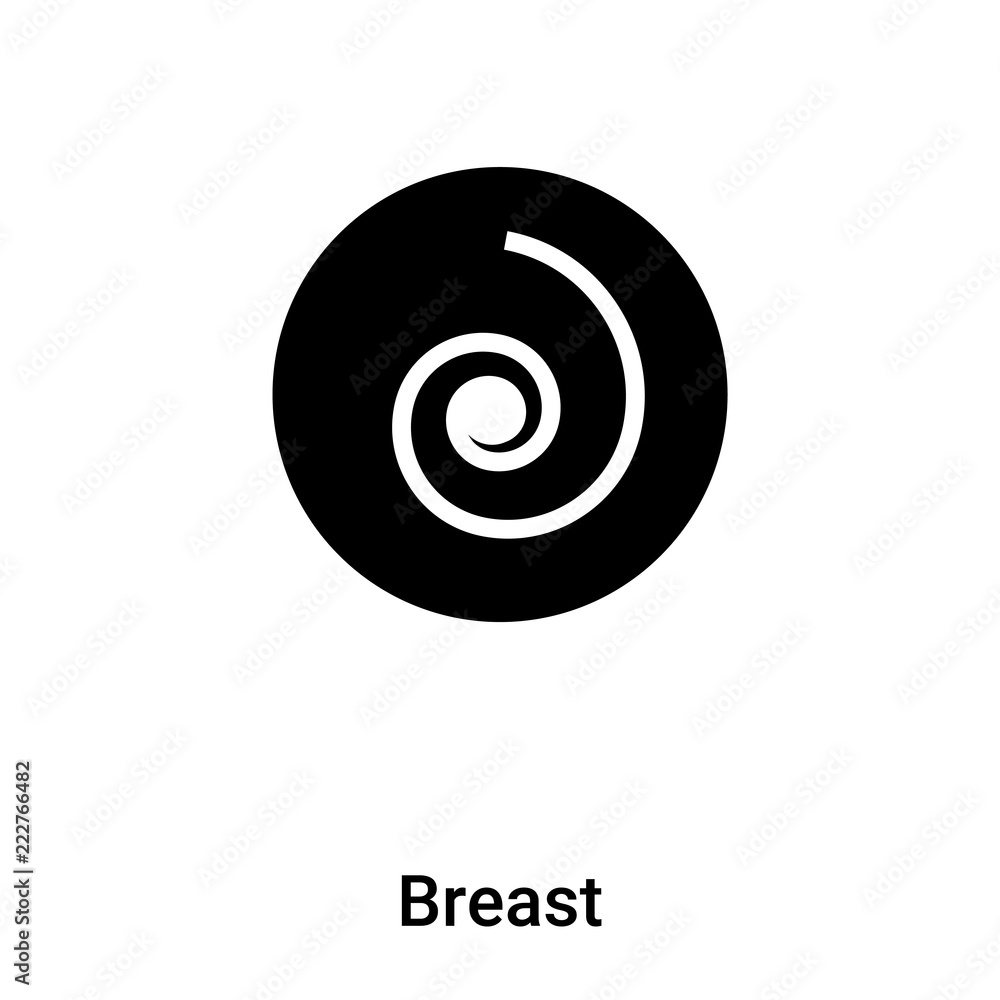 Breast icon vector isolated on white background, logo concept of Breast sign on transparent background, black filled symbol Breast icon vector isolated on white background, logo concept of Breast sign on transparent background, black filled symbol