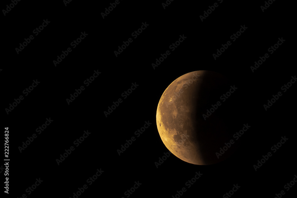 Blood moon during lunar eclipse, blood moon Blood moon during lunar eclipse, blood moon